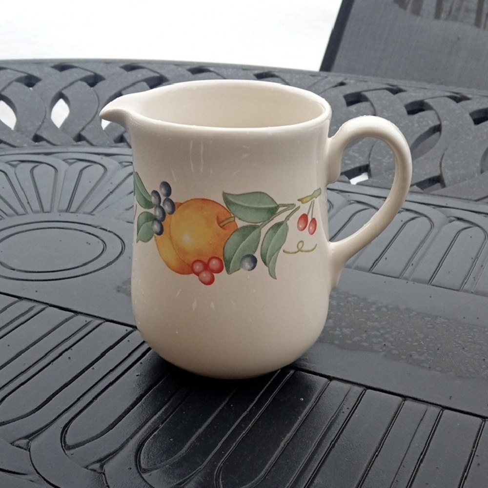 Vintage Corelle Abundance stoneware creamer pitcher